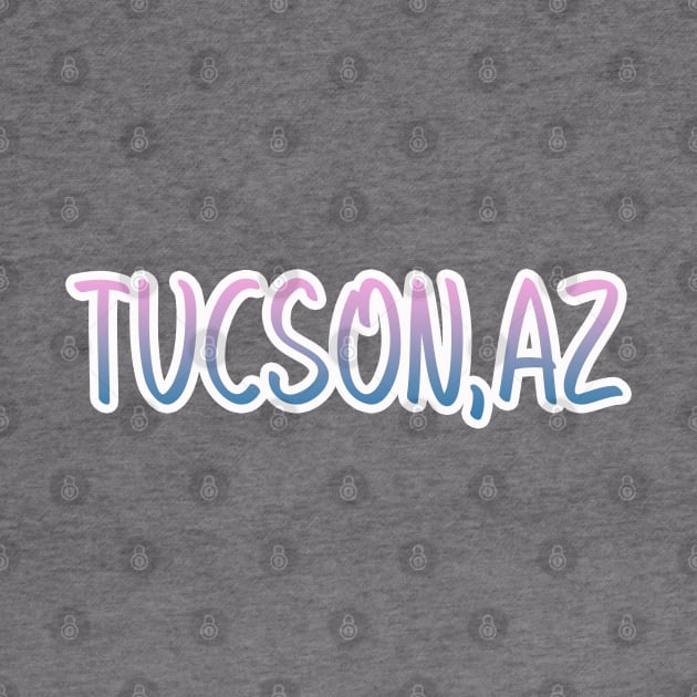 Tucson Arizona map  Arizona tourism Tucson AZ by BoogieCreates